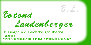 botond landenberger business card